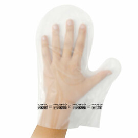 hygienic gloves polyethylene transparent product photo
