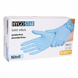 examination gloves SAFE VIRUS S nitrile blue | 240 mm product photo  S