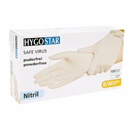 examination gloves SAFE VIRUS S nitrile white | 240 mm product photo  S
