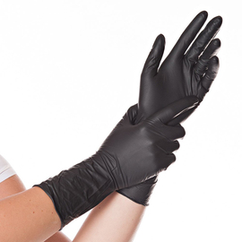 nitrile gloves S black SAFE LONG • powder-free product photo