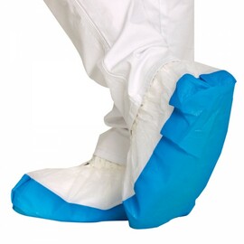 visitor set PP HYGOSTAR white and blue coat | hood | mouthguard | overshoes product photo  S