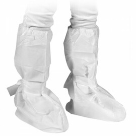 protection set SUPER HIGH RISK HYGOSTAR white and blue jumpsuit | mouthguard | overshoes | glasses | gloves | garbage bag product photo  S