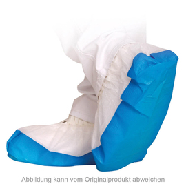 Shoe Covers one-size-fits-all disposable 40 my white and blue product photo