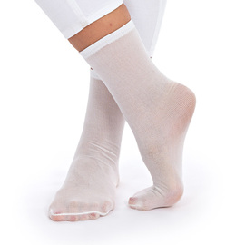 disposable socks OP one-size-fits-all polycotton white product photo