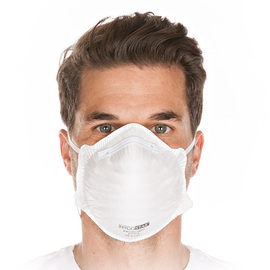 respirator mask FFP1à one-size-fits-allà PPà white product photo