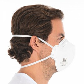 respirator mask FFP2 HYGOSTAR white PP fleece with valve product photo  S