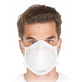 respiratory masks | Fine particle masks FFP2 NR one-size-fits-all polypropylene white | 10 x 20 pieces product photo