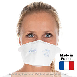 respirator mask FFP3à SUPER PROTECTà one-size-fits-allà white product photo