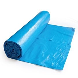Material: MDPE, extra strong and extremely tear resistant, volume: 120 ltr., Color: blue, thickness: 24 my, size: 107 x 71,5 cm, type 60, 250 pieces (10x25) product photo
