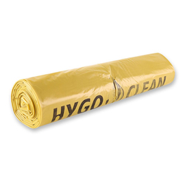 garbage bag HYGOCLEAN yellow 120 ltr 45 my product photo