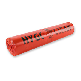 garbage bag LIGHT HYGOCLEAN red 120 ltr 40 my | 1100 mm x 700 mm product photo