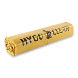 garbage bag LIGHT HYGOCLEAN yellow 120 ltr 40 my | 1100 mm x 700 mm product photo