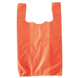 shirt bags HYGOSTAR polyethylene side fold 18 cm orange W 300 mm H 550 mm product photo