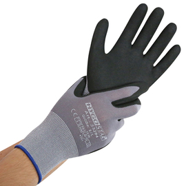 work gloves ERGO FLEX M/8 grey with nitrile PU coating 240 mm product photo