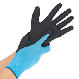 work gloves ALLFOOD PU M/8 blue 240 mm product photo