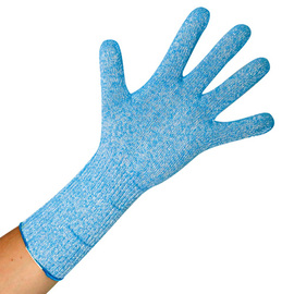thermal gloves | cut protection gloves ALLFOOD THERMO M/8 blue food-safe • cut-resistant 320 mm product photo