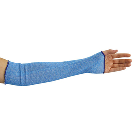Cut protection arm cuff ALLFOOD LEBENSMITTEL blue food safe L 450 mm product photo
