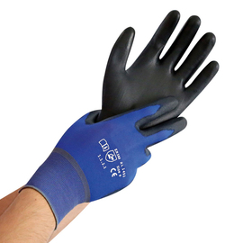 work gloves ULTRA LIGHT S/7 black and blue 230 mm product photo
