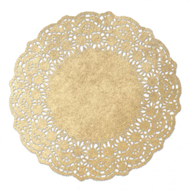 cake doilies golden Ø 140 mm round product photo