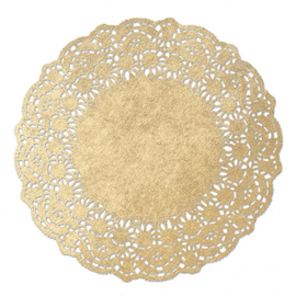 cake doilies golden Ø 240 mm round product photo