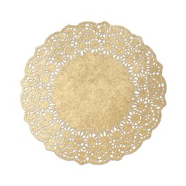 cake doilies golden Ø 370 mm round product photo