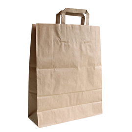 Paper bag STRONG Side fold 12 cm brown W 320 mm H 400 mm product photo