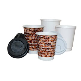 hot beverage mug Bipp 200 ml hard paper white double-walled | disposable product photo