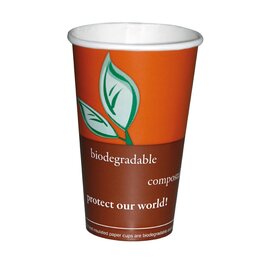 hot beverage mug NATURE Star 30 cl paperboard 100% compostable | disposable product photo