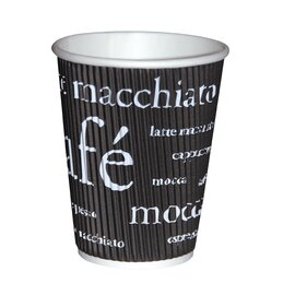 hot beverage mug Wave 300 ml hard paper three-walled | disposable product photo