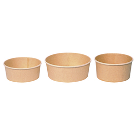 salad bowl NATURE Star CAESAR 750 ml kraft paper brown Ø 150 mm H 60 mm product photo