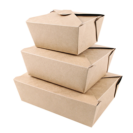 food box NATURE Star MENU kraft paper brown | 130 mm x 105 mm H 65 mm product photo