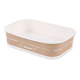 takeaway bowl | 500 ml | NATURE Star Only Paper | paperboard | 172 mm x 120 mm H 41 mm product photo