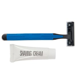 shaving kit plastic black  | 2-part  | seperatly packaged product photo