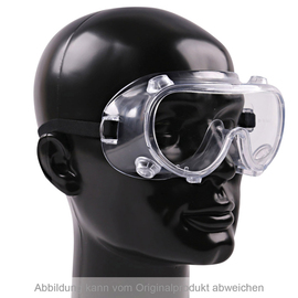 safety goggles anti-fog one-size-fits-all PVC transparent product photo