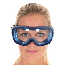 safety goggles one-size-fits-all PVC dark blue product photo