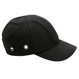 Bump cap BASEBALL BASIC 54 - 59 cm cotton black with ABS inner shell product photo