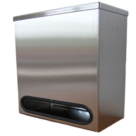hood dispenser STANDARD stainless steel silver coloured 160 mm x 300 mm H 312 mm product photo