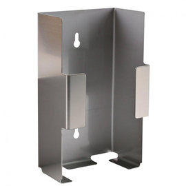 glove dispenser SINGLE stainless steel silver coloured 125 mm x 75 mm H 215 mm product photo