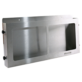 glove dispenser stainless steel silver coloured 500 mm x 50 mm H 255 mm product photo