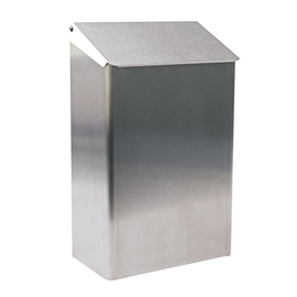 waste container stainless steel silver coloured 7 ltr 215 mm x 115 mm H 350 mm product photo