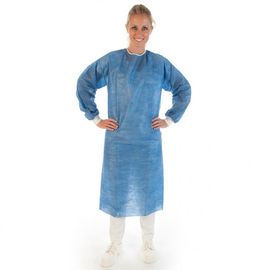 Smock with knitted cuffs L SMS blue L 1250 mm product photo