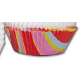 muffin baking mould multi-coloured round 24 x 200 pieces disposable  Ø 260 mm product photo