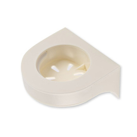Wall bracket for single pump dispenser | White plastic product photo