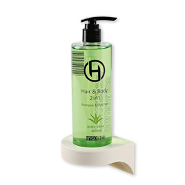 Wall bracket for single pump dispenser | White plastic product photo  S