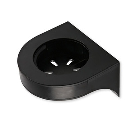 Wall bracket for single pump dispenser | Black plastic product photo