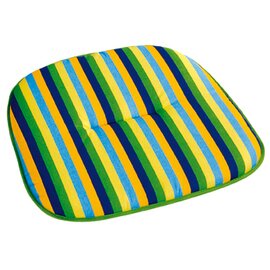 seat cushion Dessin 0664 multi-coloured striped 430 mm  x 430 mm product photo