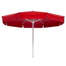 large umbrella IBIZA dark red flounce round Ø 400 cm product photo