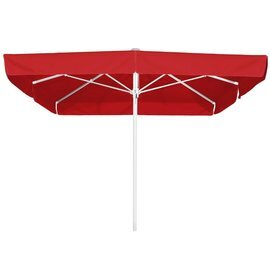 large umbrella MALLORCA red flounce square 300 x 300 cm product photo