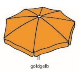 large umbrella IBIZA golden yellow flounce round Ø 300 cm product photo