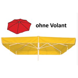 large umbrella MALLORCA red square 300 x 300 cm product photo